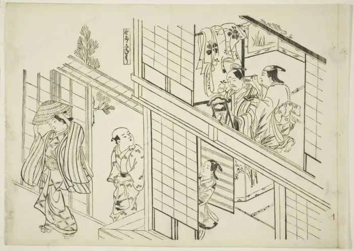 Framed Print : A Young Sanemori (Yaro Sanemori), no. 10 from a series of 12 prints depicting... c Framed Print : A Young Sanemori (Yaro Sanemori), no. 10 from a series of 12 prints depicting... c