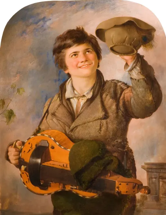 Framed Print : A Young Savoyard, 1835-1836. Creator: Frederick Yeates Hurlstone Framed Print : A Young Savoyard, 1835-1836. Creator: Frederick Yeates Hurlstone