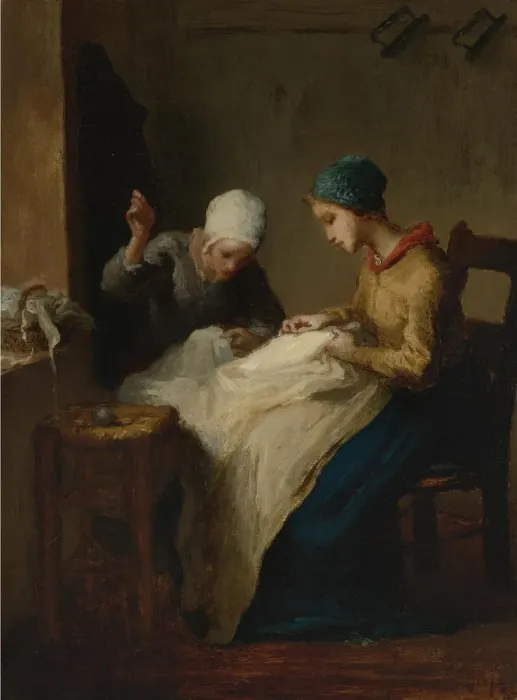 Framed Print : The Young Seamstresses, 1848-1849 Framed Print : The Young Seamstresses, 1848-1849