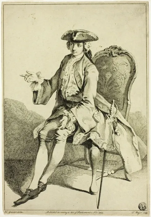 Framed Print : Young Seigneur Seated, 1745. Creator: Hubert Francois Gravelot Framed Print : Young Seigneur Seated, 1745. Creator: Hubert Francois Gravelot
