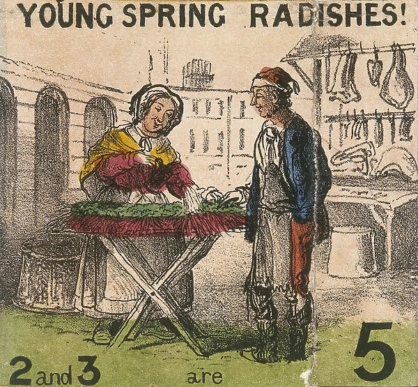 Young Spring Radishes!, Cries of London, c1840. Artist: TH Jones