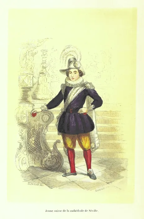 Framed Print : Young Swiss from the Cathedral of Seville, 1848. Creator: Duverger Framed Print : Young Swiss from the Cathedral of Seville, 1848. Creator: Duverger