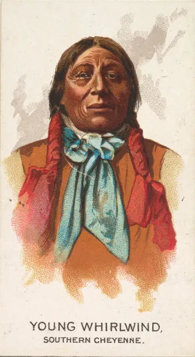 Framed Print : Young Whirlwind, Southern Cheyenne, from the American Indian Chiefs series (N2 Framed Print : Young Whirlwind, Southern Cheyenne, from the American Indian Chiefs series (N2
