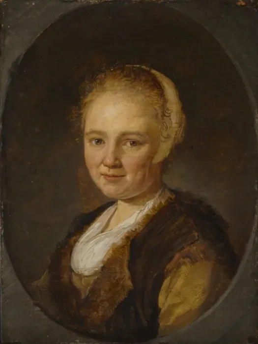 Framed Print : A Young Woman, 1640. Creator: Gerrit Dou (Dutch, 1613-1675) Framed Print : A Young Woman, 1640. Creator: Gerrit Dou (Dutch, 1613-1675)