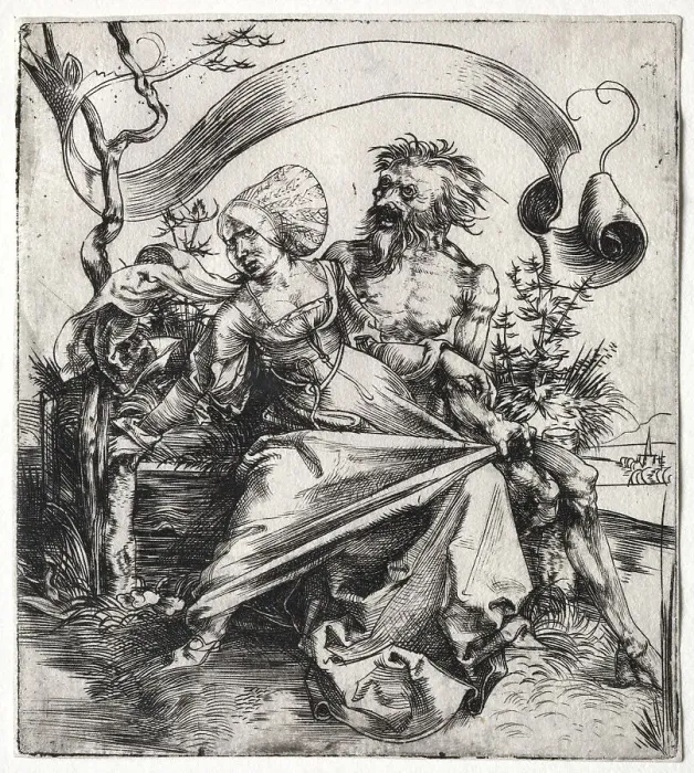 Framed Print : Young woman attacked by death. (The Ravisher), c.1495. Creator: Dürer, Albrecht (1471-1528) Framed Print : Young woman attacked by death. (The Ravisher), c.1495. Creator: Dürer, Albrecht (1471-1528)