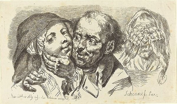 Young Woman Embraced by an Older Man, 1765. Creator: Johann Eleazar Schenau