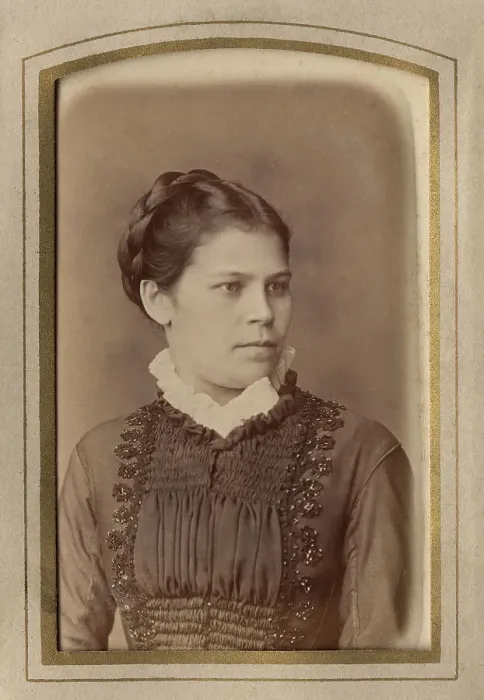 Framed Print : Young woman, late 19th cent - early 20th cent. Creator: Unknown Framed Print : Young woman, late 19th cent - early 20th cent. Creator: Unknown
