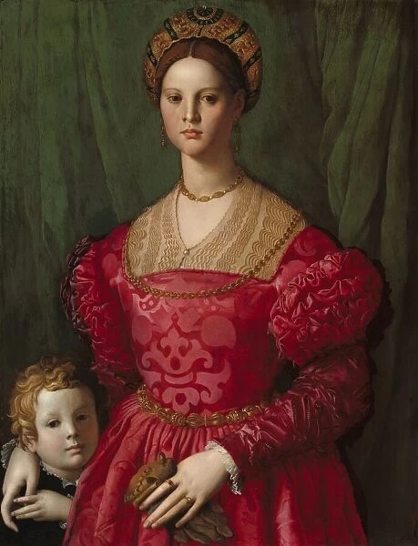 A Young Woman and Her Little Boy, c. 1540. Creator: Agnolo Bronzino