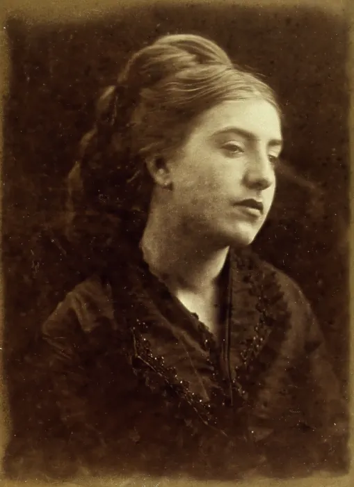 Framed Print : A young woman in mourning dress, 1868 / 1872. Creator: Julia Margaret Cameron Framed Print : A young woman in mourning dress, 1868 / 1872. Creator: Julia Margaret Cameron