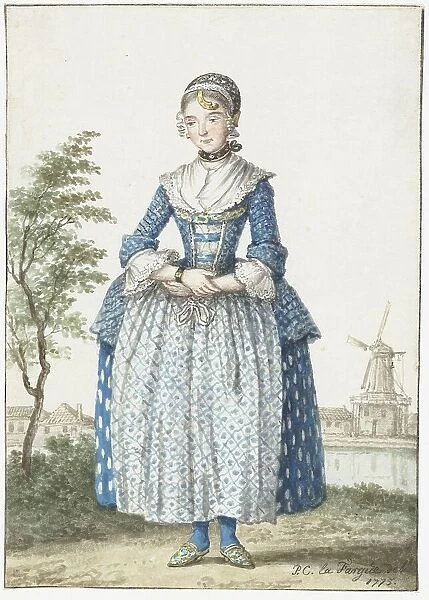 Young woman of North Holland, 1775. Creator: Paulus Constantijn la Fargue