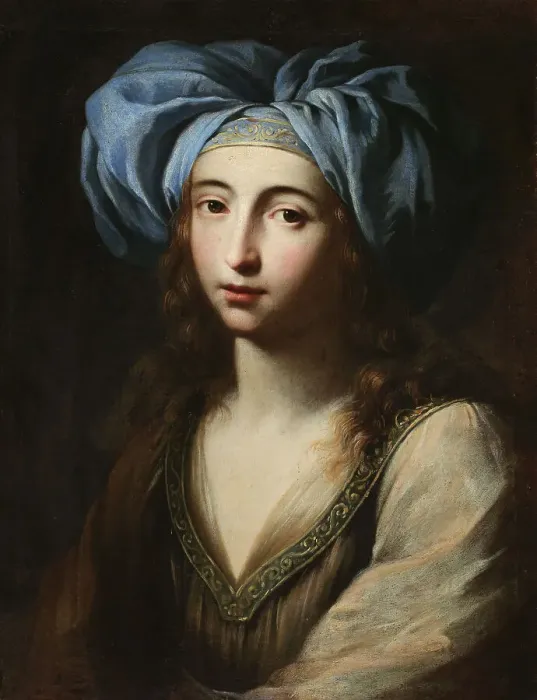 Framed Print : Young woman in oriental dress, Second Half of the 17th cen. Creator: Cantofoli, Ginevra (1618-1672) Framed Print : Young woman in oriental dress, Second Half of the 17th cen. Creator: Cantofoli, Ginevra (1618-1672)