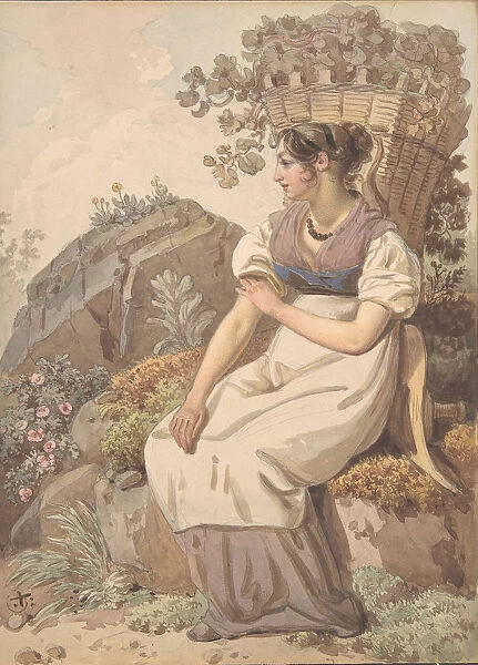 Young Woman in the Vaudois after the Grape Harvest, 1821