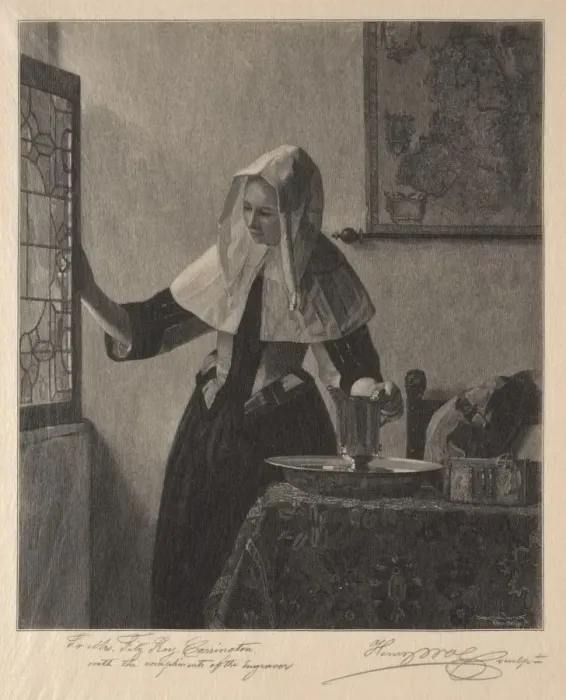 Framed Print : Young Woman at a Window, 1907. Creator: Henry Wolf (American, 1852-1916) Framed Print : Young Woman at a Window, 1907. Creator: Henry Wolf (American, 1852-1916)