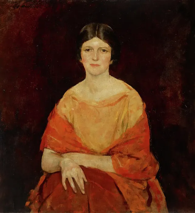 Framed Print : Young Woman in Yellow, about 1922. Creator: Charles Webster Hawthorne Framed Print : Young Woman in Yellow, about 1922. Creator: Charles Webster Hawthorne