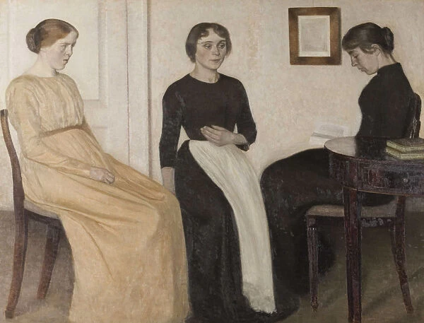 Three young women, 1888. Creator: Hammershoi, Vilhelm (1864-1916)