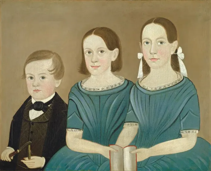 Framed Print : The Younger Generation, c. 1850. Creator: Sturtevant J. Hamblin Framed Print : The Younger Generation, c. 1850. Creator: Sturtevant J. Hamblin