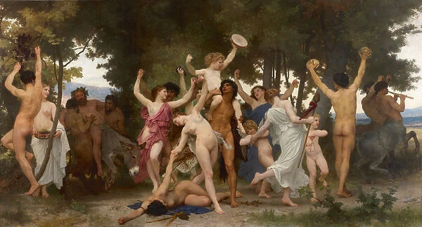 The youth of Bacchus (La jeunesse de Bacchus), 1884. Creator: Bouguereau, William-Adolphe