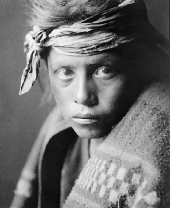 Framed Print : The youth from the desert land-Navaho, c1906. Creator: Edward Sheriff Curtis Framed Print : The youth from the desert land-Navaho, c1906. Creator: Edward Sheriff Curtis