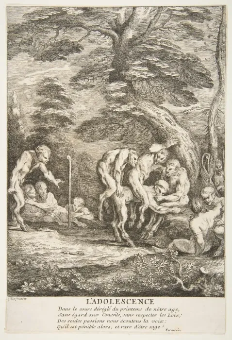 Framed Print : Youth. n. d. Creators: Claude Gillot, Jean Audran Framed Print : Youth. n. d. Creators: Claude Gillot, Jean Audran