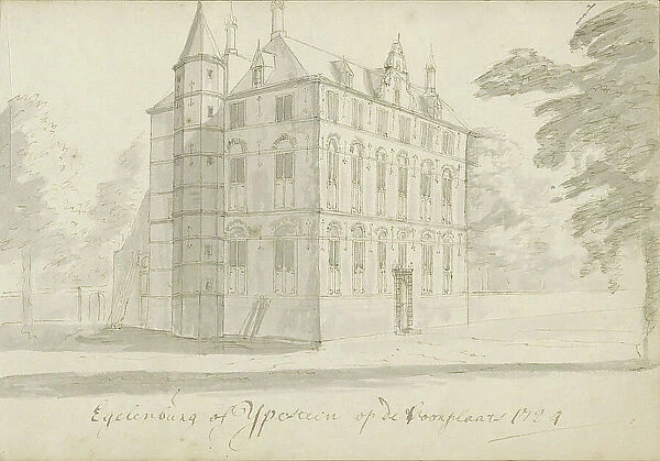 Ypestein Castle in Heiloo, 1724. Creator: Abraham Meyling