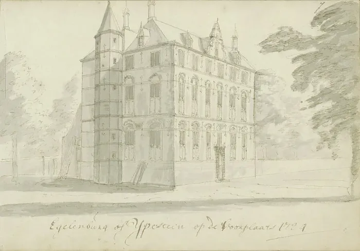 Framed Print : Ypestein Castle in Heiloo, 1724. Creator: Abraham Meyling Framed Print : Ypestein Castle in Heiloo, 1724. Creator: Abraham Meyling