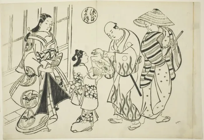 Framed Print : The Yugao Chapter from The Tale of Genji'(Genji Yugao) Framed Print : The Yugao Chapter from The Tale of Genji'(Genji Yugao)
