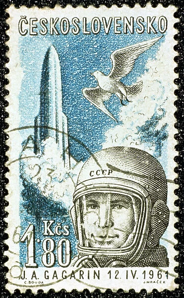 Yuri Gagarin, Soviet Russian cosmonaut, 1961