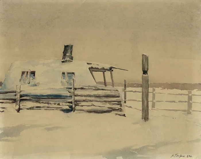 Framed Print : Yurt on the Duolgolakh River, unknown date. Creator: Nikolaj Dmitrievic Travin Framed Print : Yurt on the Duolgolakh River, unknown date. Creator: Nikolaj Dmitrievic Travin