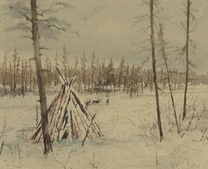 Framed Print : Yurt Kubalakh, 1927. Creator: Nikolaj Dmitrievic Travin Framed Print : Yurt Kubalakh, 1927. Creator: Nikolaj Dmitrievic Travin