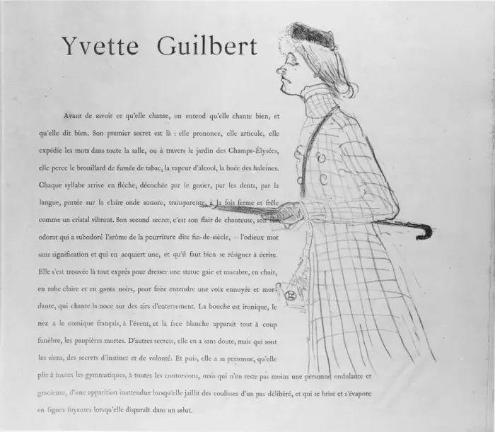 Framed Print : Yvette Guilbert, 1894. 1894. Creator: Henri de Toulouse-Lautrec Framed Print : Yvette Guilbert, 1894. 1894. Creator: Henri de Toulouse-Lautrec