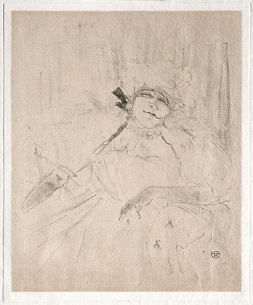Yvette Guilbert: Chanson Ancienne, 1898. Creator: Henri de Toulouse-Lautrec (French, 1864-1901)