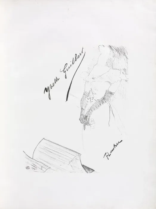 Framed Print : Yvette Guilbert-English Series: Frontispiece, 1898. Creator: Henri de Toulouse-Lautrec (French Framed Print : Yvette Guilbert-English Series: Frontispiece, 1898. Creator: Henri de Toulouse-Lautrec (French