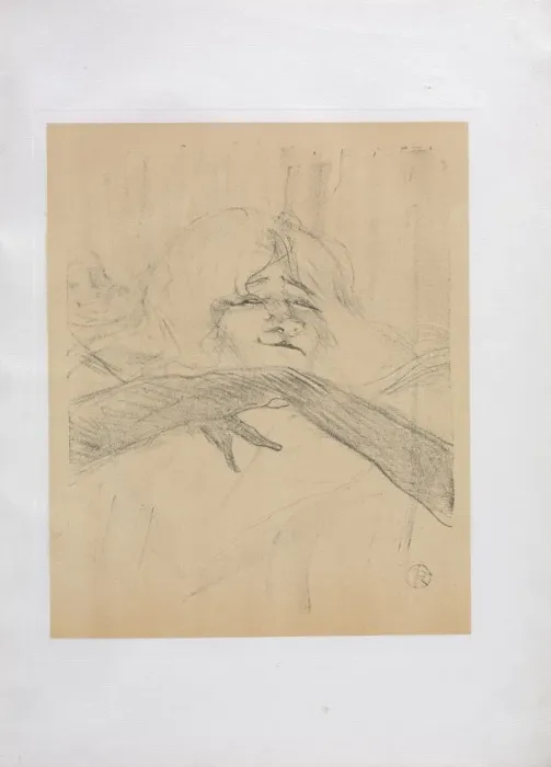Framed Print : Yvette Guilbert-English Series: Linger Longer Loo, 1898. Creator: Henri de Toulouse-Lautrec Framed Print : Yvette Guilbert-English Series: Linger Longer Loo, 1898. Creator: Henri de Toulouse-Lautrec