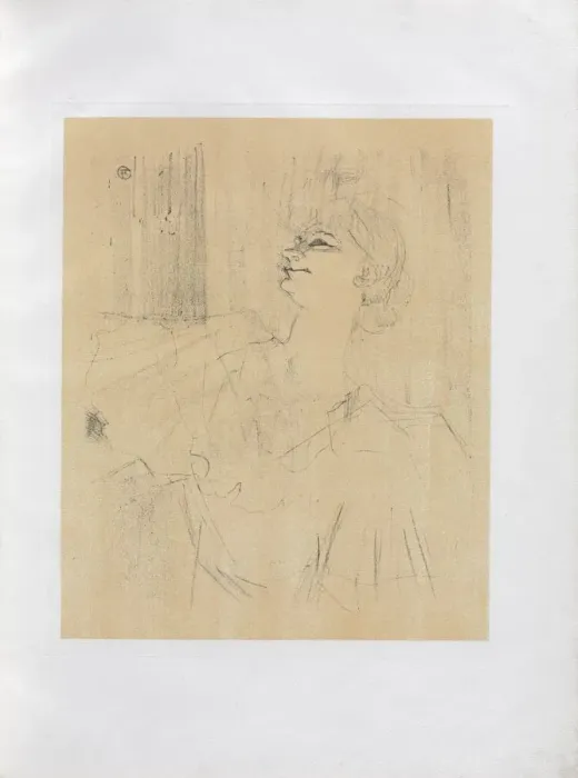 Framed Print : Yvette Guilbert-English Series: Menilmontant de Bruant, 1898. Creator: Henri de Toulouse-Lautrec Framed Print : Yvette Guilbert-English Series: Menilmontant de Bruant, 1898. Creator: Henri de Toulouse-Lautrec