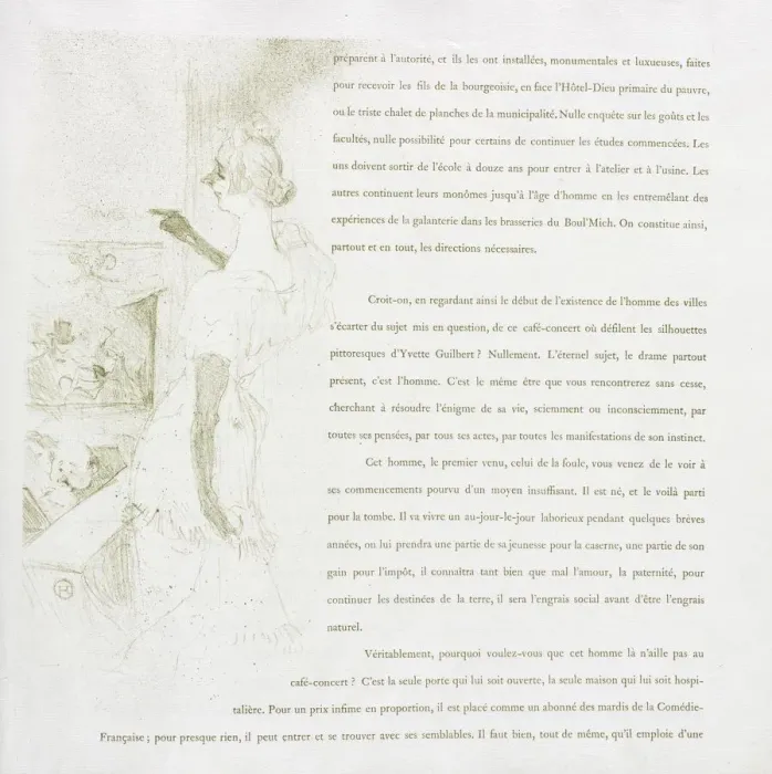 Framed Print : Yvette Guilbert-French Series: No. 6, 1894. Creator: Henri de Toulouse-Lautrec (French, 1864-1901) Framed Print : Yvette Guilbert-French Series: No. 6, 1894. Creator: Henri de Toulouse-Lautrec (French, 1864-1901)