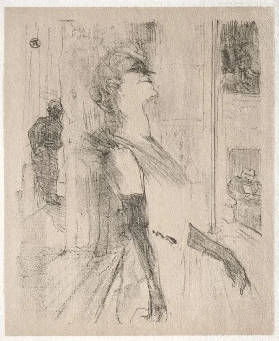 Framed Print : Yvette Guilbert: Sur la scene, 1898. Creator: Henri de Toulouse-Lautrec (French, 1864-1901) Framed Print : Yvette Guilbert: Sur la scene, 1898. Creator: Henri de Toulouse-Lautrec (French, 1864-1901)