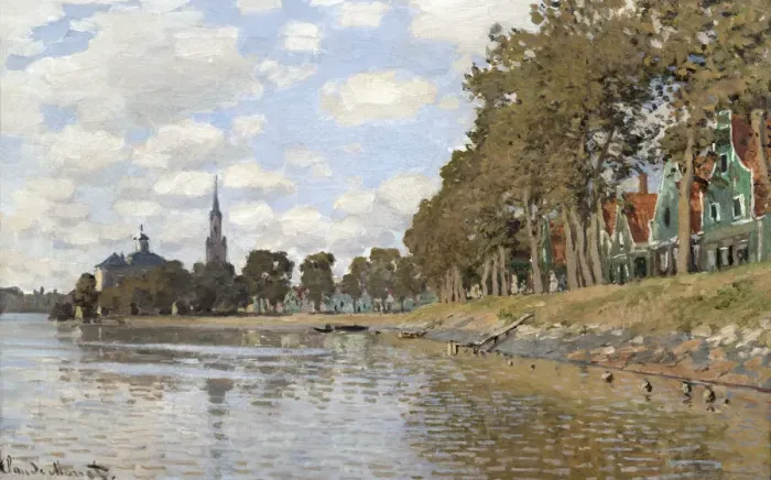 Framed Print : Zaandam, 1871. Artist: Claude Monet Framed Print : Zaandam, 1871. Artist: Claude Monet