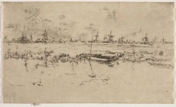 Framed Print : Zaandam. Creator: James McNeill Whistler (American, 1834-1903) Framed Print : Zaandam. Creator: James McNeill Whistler (American, 1834-1903)