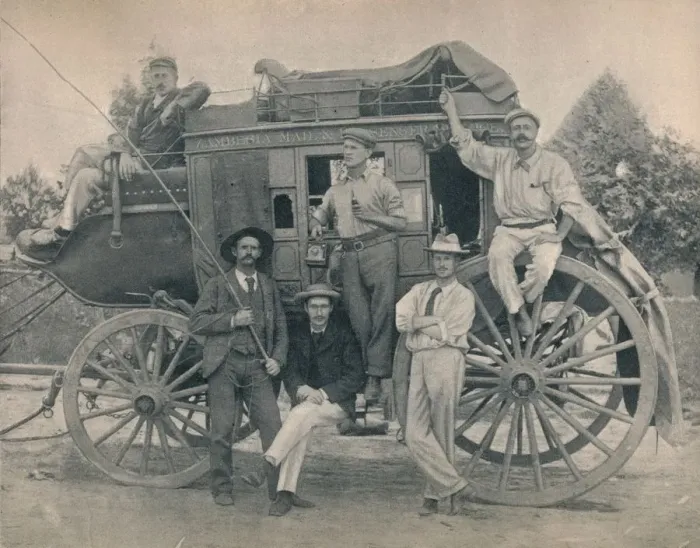 Framed Print : The Zambesi Coach, c1900. Creator: Unknown Framed Print : The Zambesi Coach, c1900. Creator: Unknown