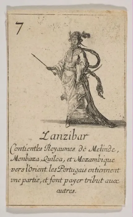 Framed Print : Zanzibar, 1644. Creator: Stefano della Bella Framed Print : Zanzibar, 1644. Creator: Stefano della Bella