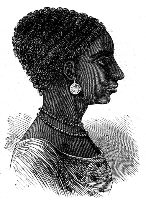 Framed Print : Zanzibar slave girl, 1873. Creator: Unknown Framed Print : Zanzibar slave girl, 1873. Creator: Unknown