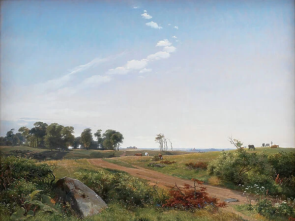 Zealand Landscape. Open Country in North Zealand, 1842. Creator: Johan Thomas Lundbye