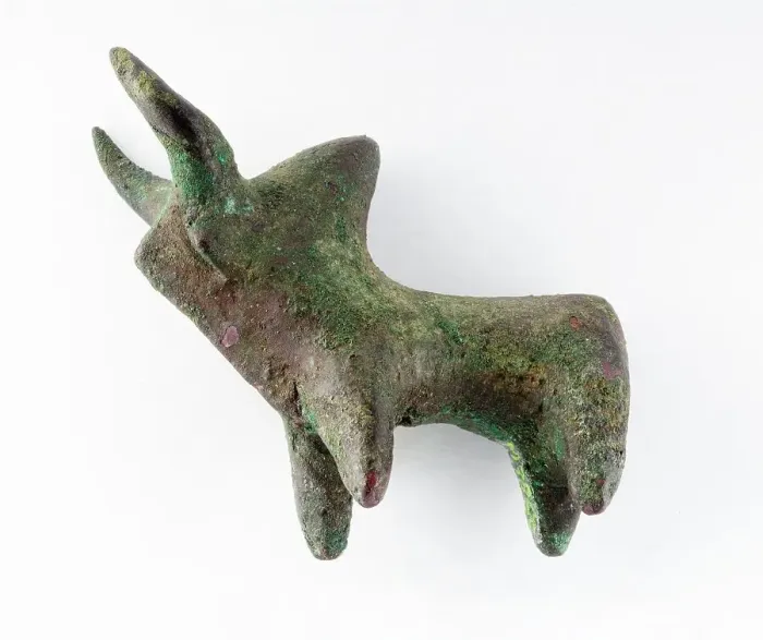 Framed Print : Zebu Pendant, between c.1350 and c.800 B.C.. Creator: Unknown Framed Print : Zebu Pendant, between c.1350 and c.800 B.C.. Creator: Unknown