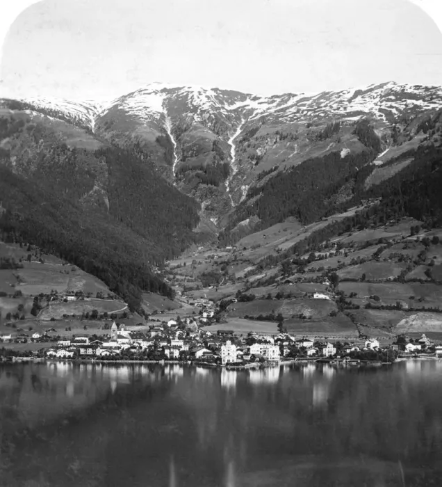 Framed Print : Zell am See and mount Schmittenhohe, Salzburg, Austria, c1900s. Artist: Wurthle & Sons Framed Print : Zell am See and mount Schmittenhohe, Salzburg, Austria, c1900s. Artist: Wurthle & Sons