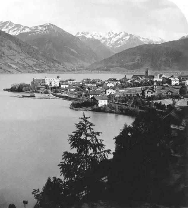 Framed Print : Zell am See, Salzburg, Austria, c1900s. Artist: Wurthle & Sons Framed Print : Zell am See, Salzburg, Austria, c1900s. Artist: Wurthle & Sons