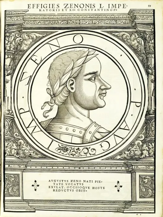 Framed Print : Zeno (425 - 491 AD), 1559 Framed Print : Zeno (425 - 491 AD), 1559
