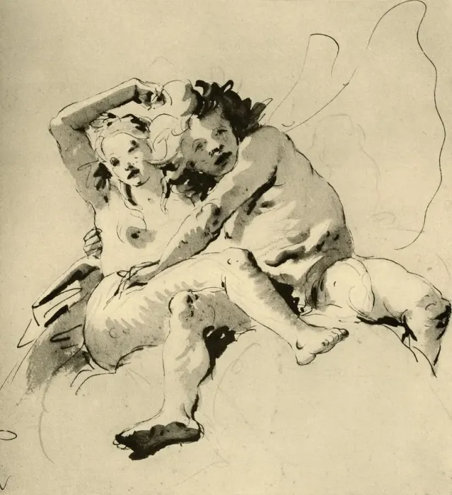 Framed Print : Zephyr and Flora, 1757, (1928). Artist: Giovanni Battista Tiepolo Framed Print : Zephyr and Flora, 1757, (1928). Artist: Giovanni Battista Tiepolo