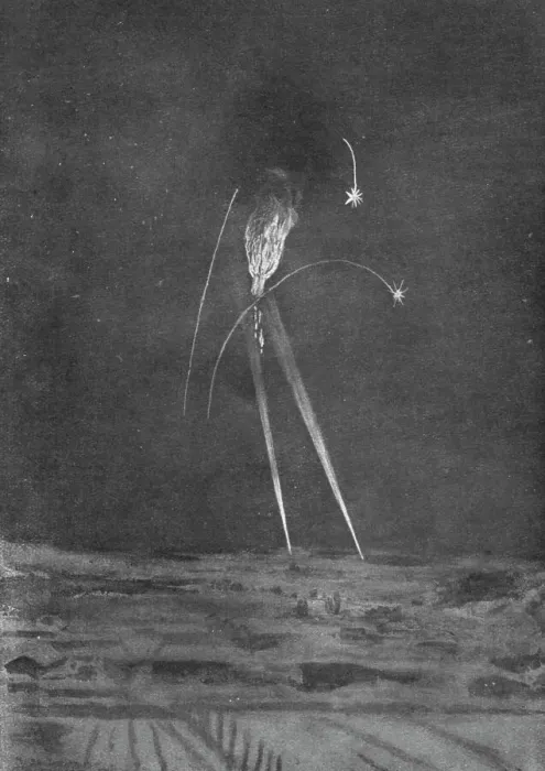 Framed Print : Un Zeppelin abattu a Revigny; La chute: le zeppelin tombe comme une torche surmontee d'une e'paisse Creator: Unknown Framed Print : Un Zeppelin abattu a Revigny; La chute: le zeppelin tombe comme une torche surmontee d'une e'paisse Creator: Unknown