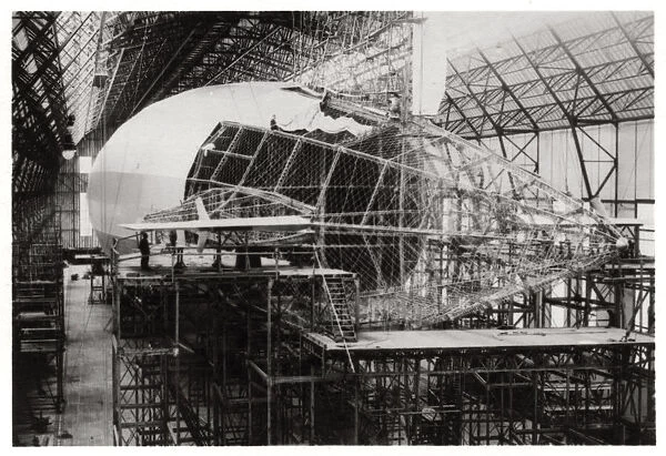 Zeppelin LZ 126 under construction, Friedrichshafen, Germany, 1924 (1933)