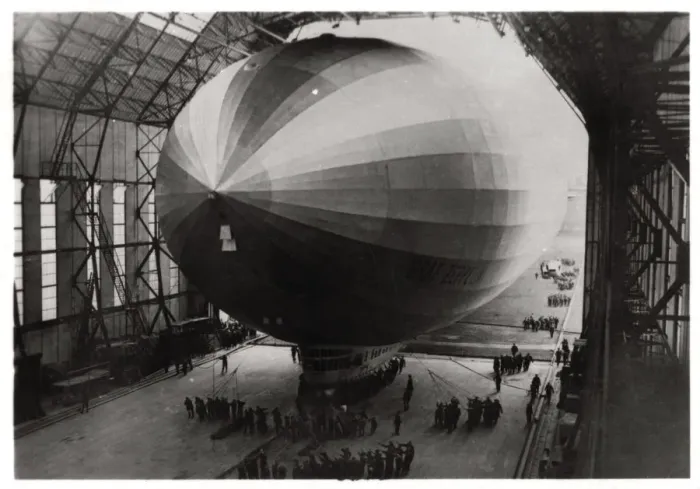 Framed Print : Zeppelin LZ 127 Graf Zeppelin entering its hangar, 1933 Framed Print : Zeppelin LZ 127 Graf Zeppelin entering its hangar, 1933